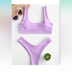 ZAFUL Women's Two Piece Bikini Push Up Halter Swimsuit